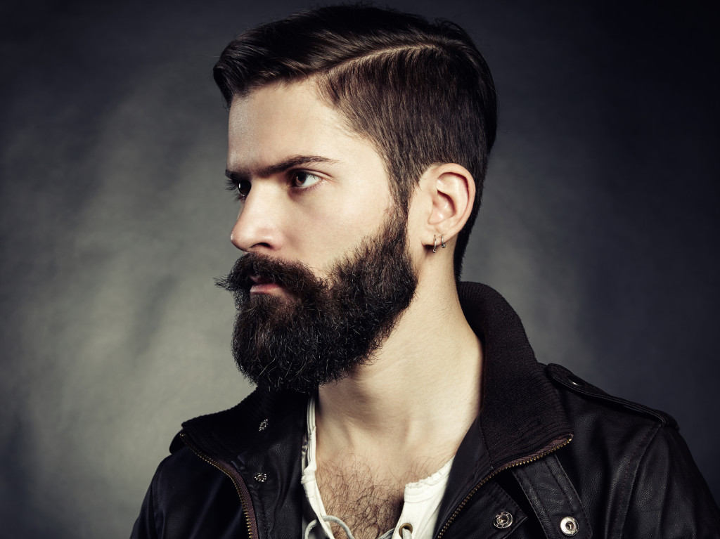 Portrait of handsome man with beard